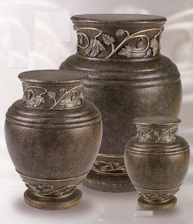 Photo of Gold & Silver Antique Resin Urns Urn