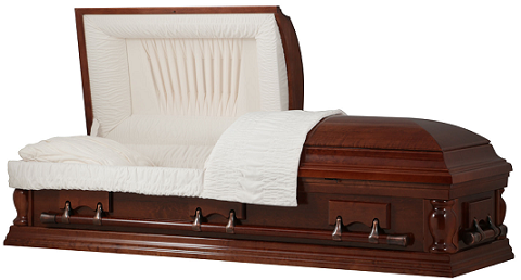 Casket: LEGACY CHERRY WOOD Casket
