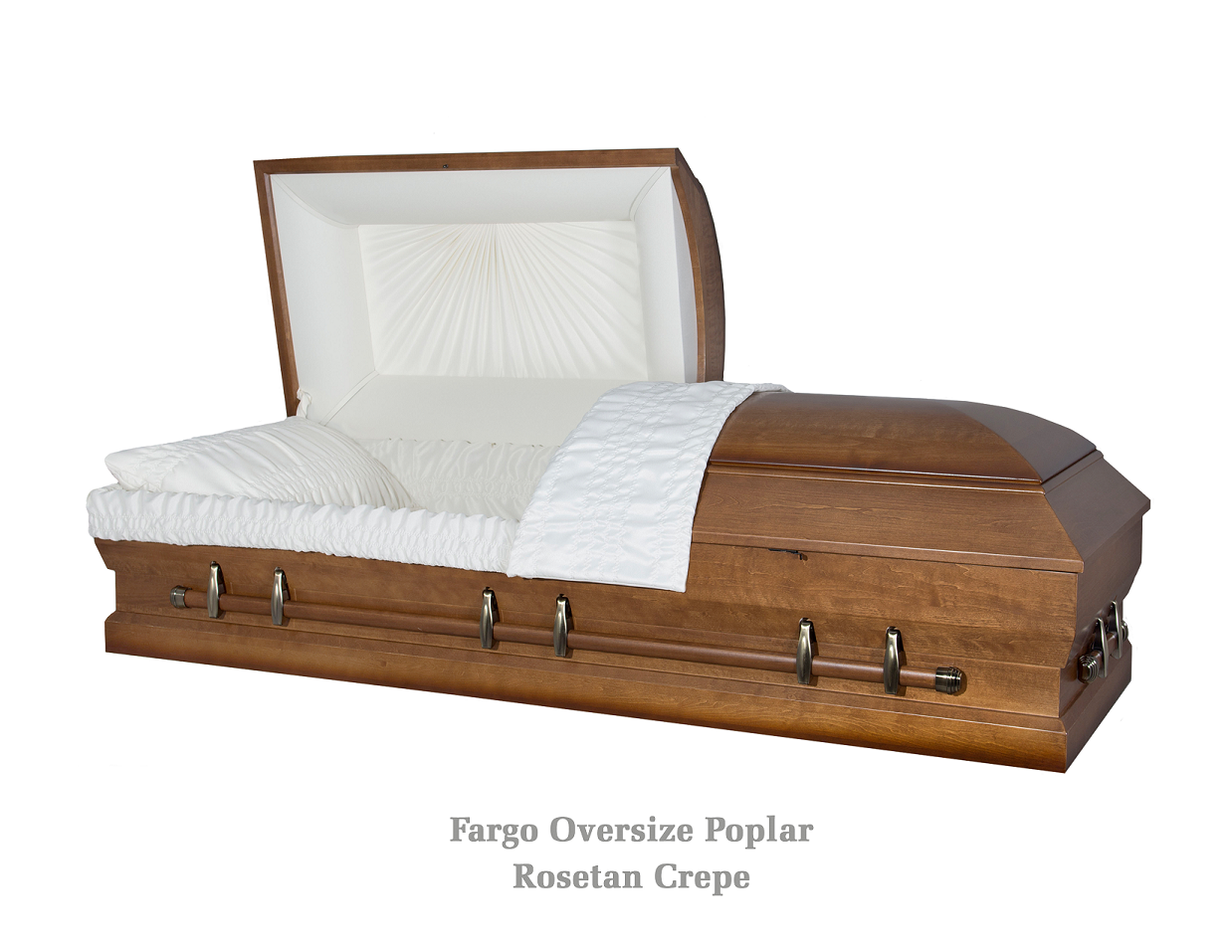 Picture of SOLID POPLAR - Fargo 26 inch OVERSIZE WOOD CASKET Casket