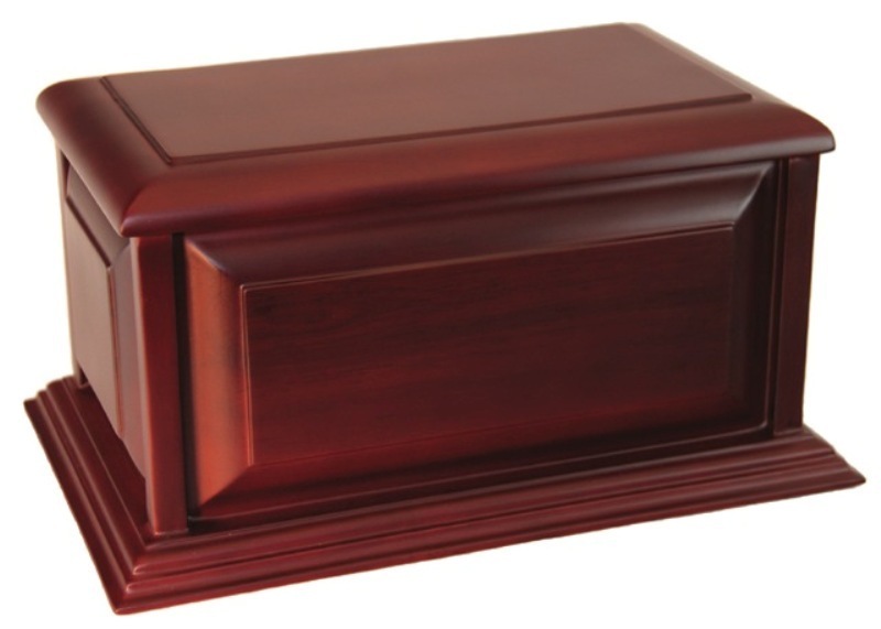 Photo of Classic Rosewood Raised Panel Urn Urn