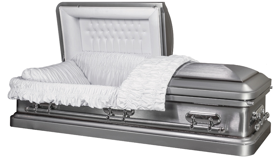 Picture of HERITAGE SILVER metal casket Casket
