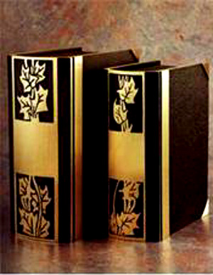Photo of IVY Bronze Book Individual or Companion Urn Urn