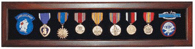 Picture of Large Veteran Medal Display Case Casket