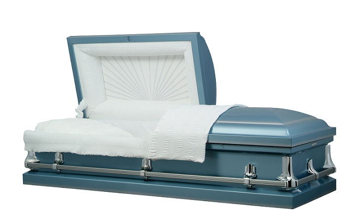 Picture of American Blue Metal Casket Casket