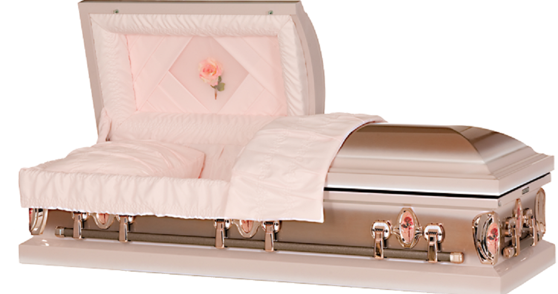 Picture of Cameo Rose Custom Designed Steel Casket Casket