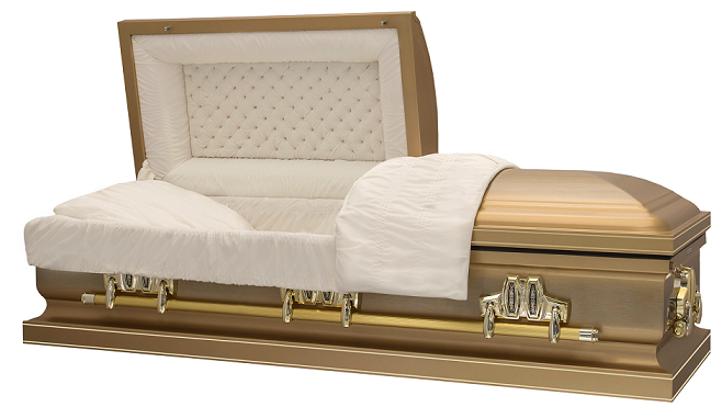 Casket: ROYAL AUTUMN GOLD Steel Casket