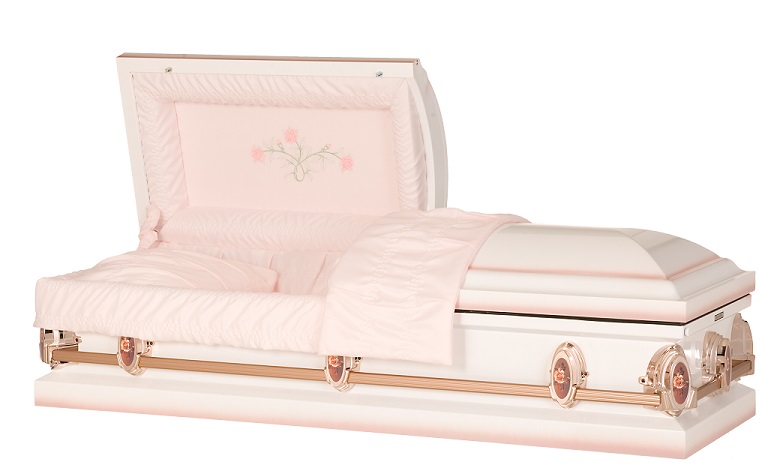 Casket: Classic Vine Rose Steel Casket