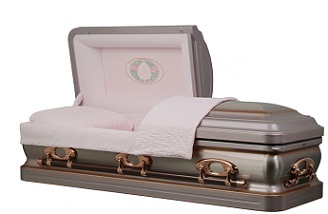 Casket: Stainless Steel - Rose Garden Casket