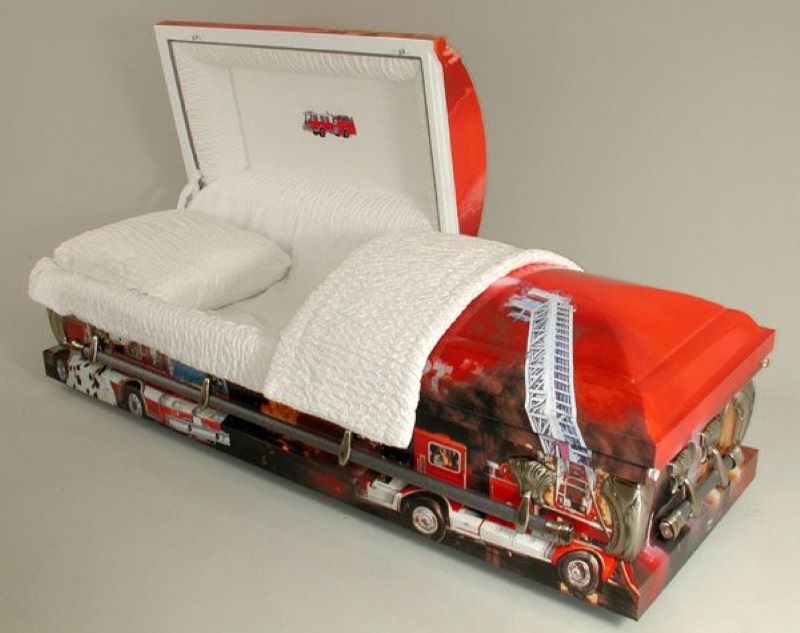 Picture of FIREFIGHTERS Legacy Art Casket Casket