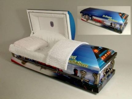 Fireman or Police Caskets Casket