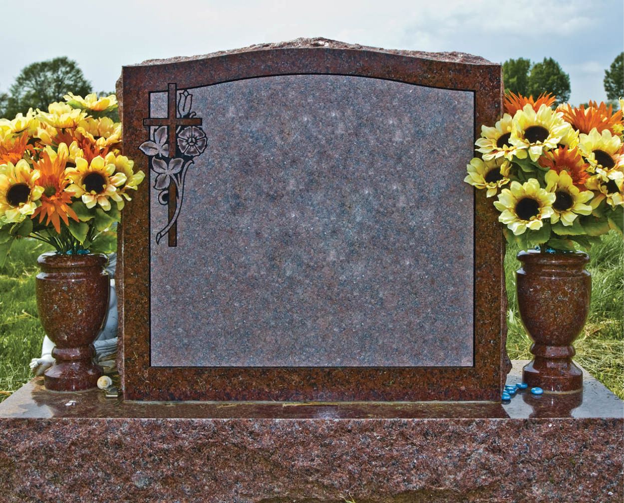 Photo of Granite Upright MonumentS - Single or Companion Marker or Headstone