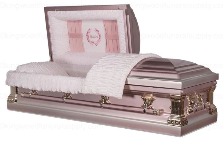 Casket: MOTHER Orchid & Pink Steel Casket