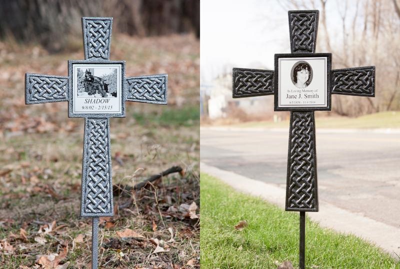 Photo of The MEMORY CROSS Memorial - Celtic Theme Urn