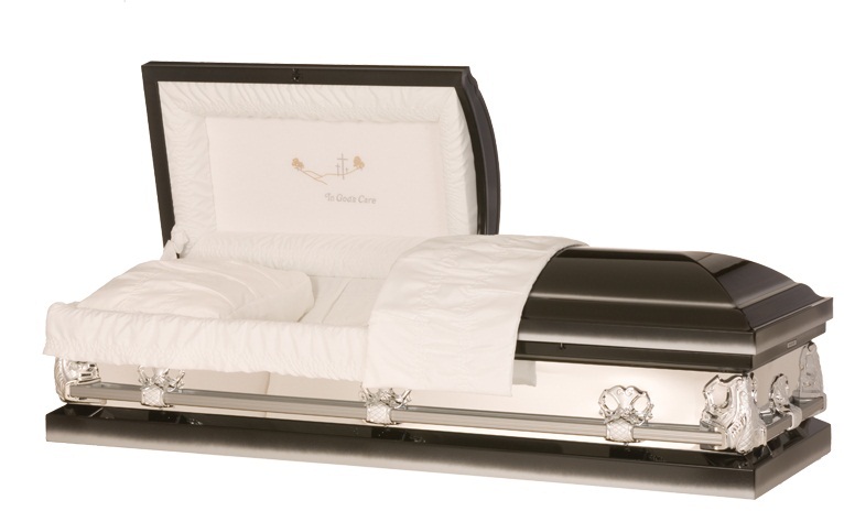 Picture of Mirror Ebony Metal Casket Casket