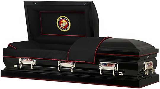 Casket: ALL BRANCHES - 32In Steel Oversize Casket