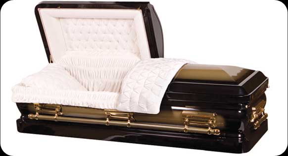 Picture of EBONY GOLD 18gauge Steel Casket Casket