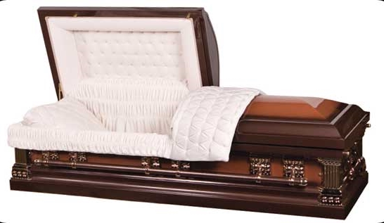 Casket: LINCOLN COPPER BROWN 18gauge Steel Casket