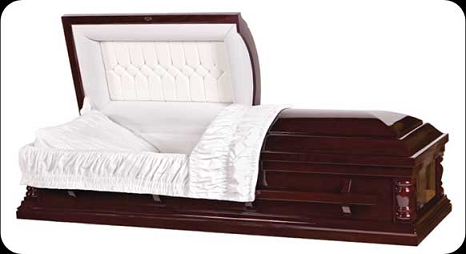 Casket: SPIRIT -  Cherry Veneer  Casket - Cremation or Burial