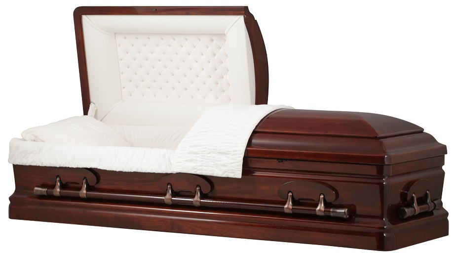 Picture of DIGNITY MAHOGANY Curved Corner Casket Casket