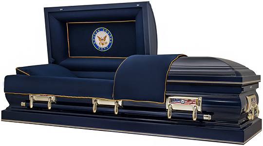 Casket: US NAVY BLUE - HONOR STEEL CASKET