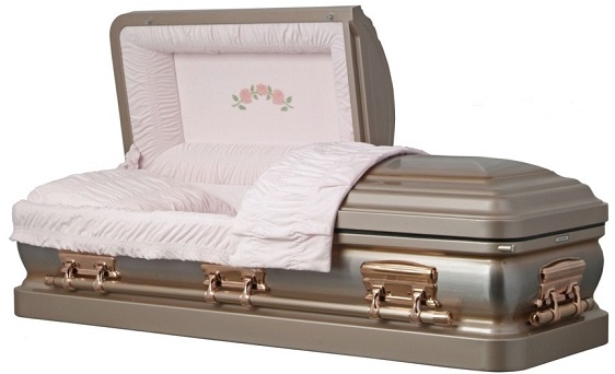 Casket: Arbor Secret Garden Rose Steel Casket