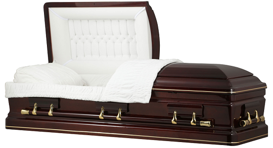 Casket: ROYAL CUMBERLAND CHERRY WOOD Casket