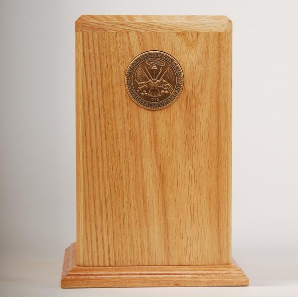 Photo of Arlington Oak Wood Military Urn Urn