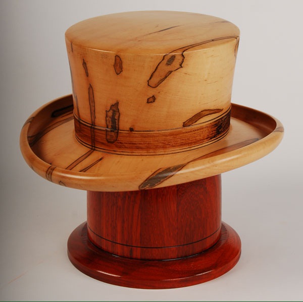 Photo of Maple Derby Hat and Paduak Wood Urn Urn