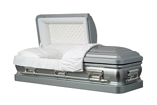 Casket: Silver Star Stainless Steel Casket