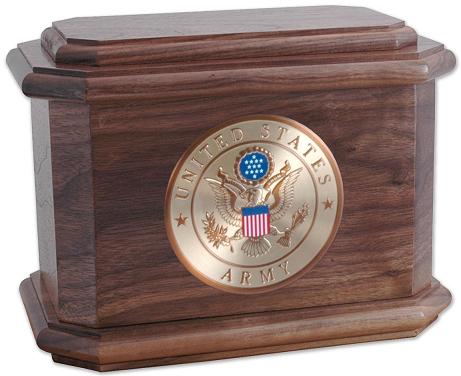 Photo of Patriot Oval Wood Urn Urn