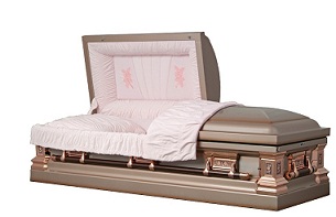 Casket: Stainless Steel - Tapestry Rose Casket