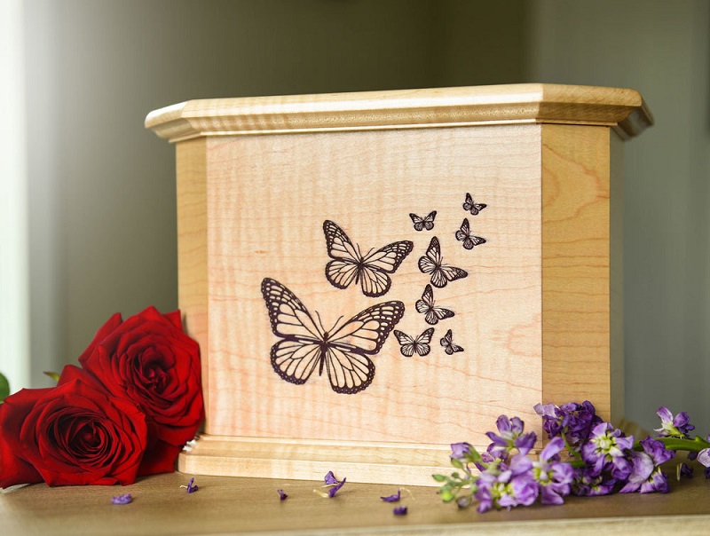 Photo of ENGRAVED BUTTERFLY URN Urn