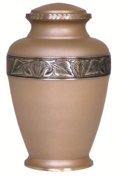 Photo of Sand Blasted Finished Brass Urn Urn