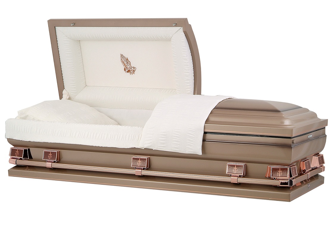 Picture of PRAYING HANDS Coppertone American Oversize Casket Casket