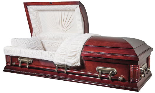 Casket: Cherry Regency Veneer Wood Casket