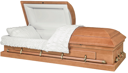 Casket: CONTINENTAL LIGHT FINISHED PAULOWINA Wood Casket