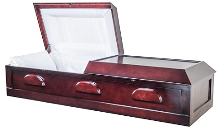 Casket: VENNER - Dark Poplar Wood Casket 