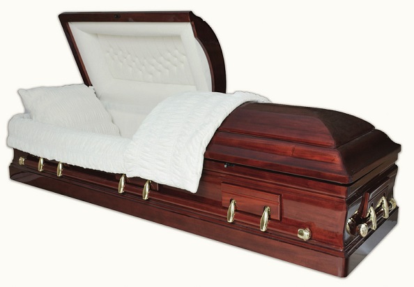 Casket: SOLID MAHOGANY DIGNITY STAR casket