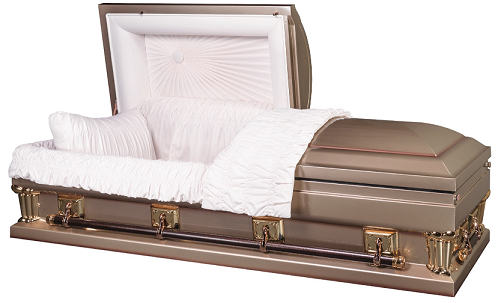 Casket: Franklin Gold Oversize-either 27.5 inch or 30.5 in Interior