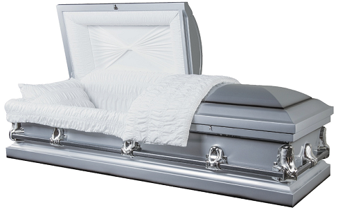 Casket: Optima - SILVER 20GA Steel Casket