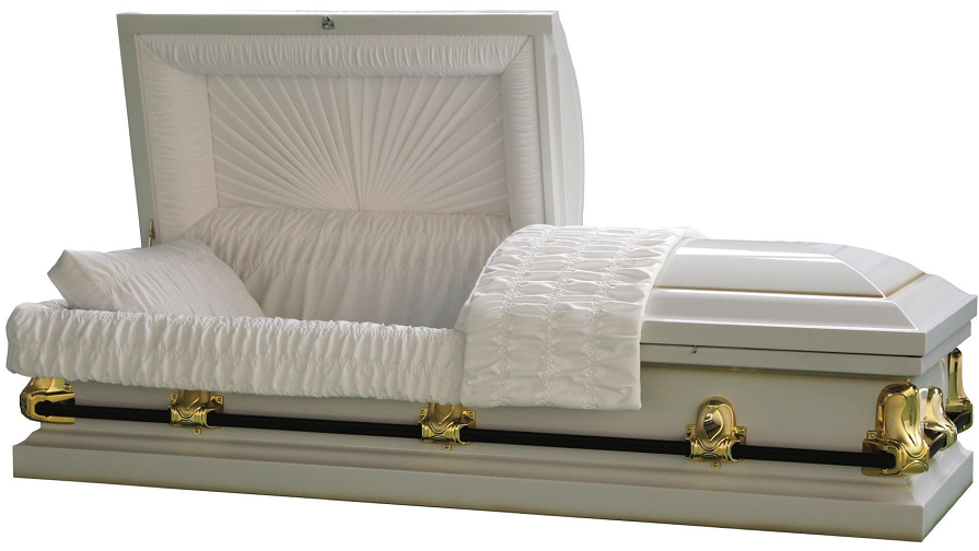 Picture of Galaxy WHITE/GOLD Steel Casket Casket