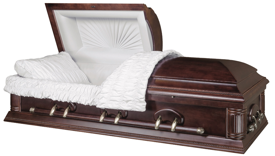 Picture of HAMILTON DARK FINISHED SOLID WOOD Casket Casket