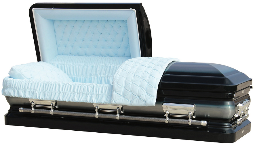 Picture of LIBERTY MIDNIGHT BLUE ROYALE Steel Casket Casket