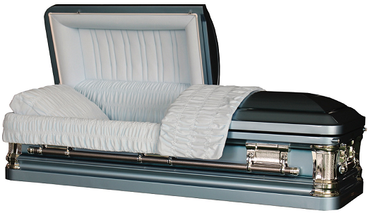 Casket: NOBLE SKYBLUE metal casket