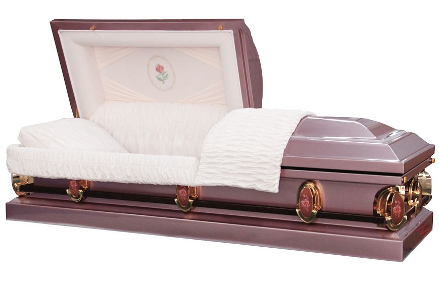 Picture of Lavender Pearl Rose Casket Casket