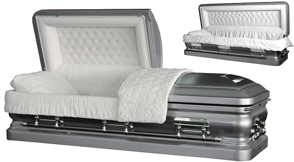 Casket: LIBERTY ROYALE SILVER Steel Casket